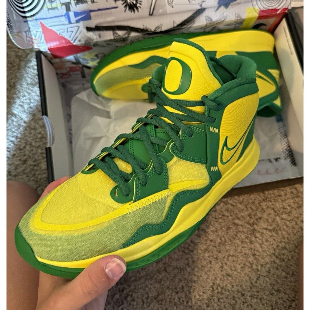 Nike Kyrie Infinity Oregon PE Mid Top Yellow/Green Men’s US 9 DC9134-300